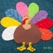Tommy the Turkey Children's Flannel Board Felt Set