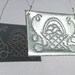 Primitive Tin Punch Pie Safe Metal Ornament - Rustic Punched Tin