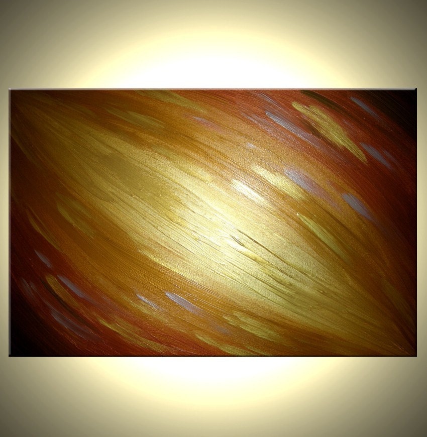 Original Gold Painting by LaffertyArt Sale 22% Off