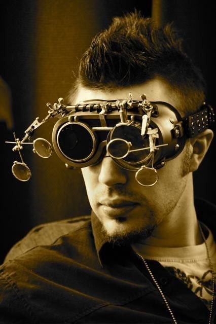 New Five Lens Steampunk Sleepy Hollow Unisex Mad Scientist Goggles LARP Cosplay