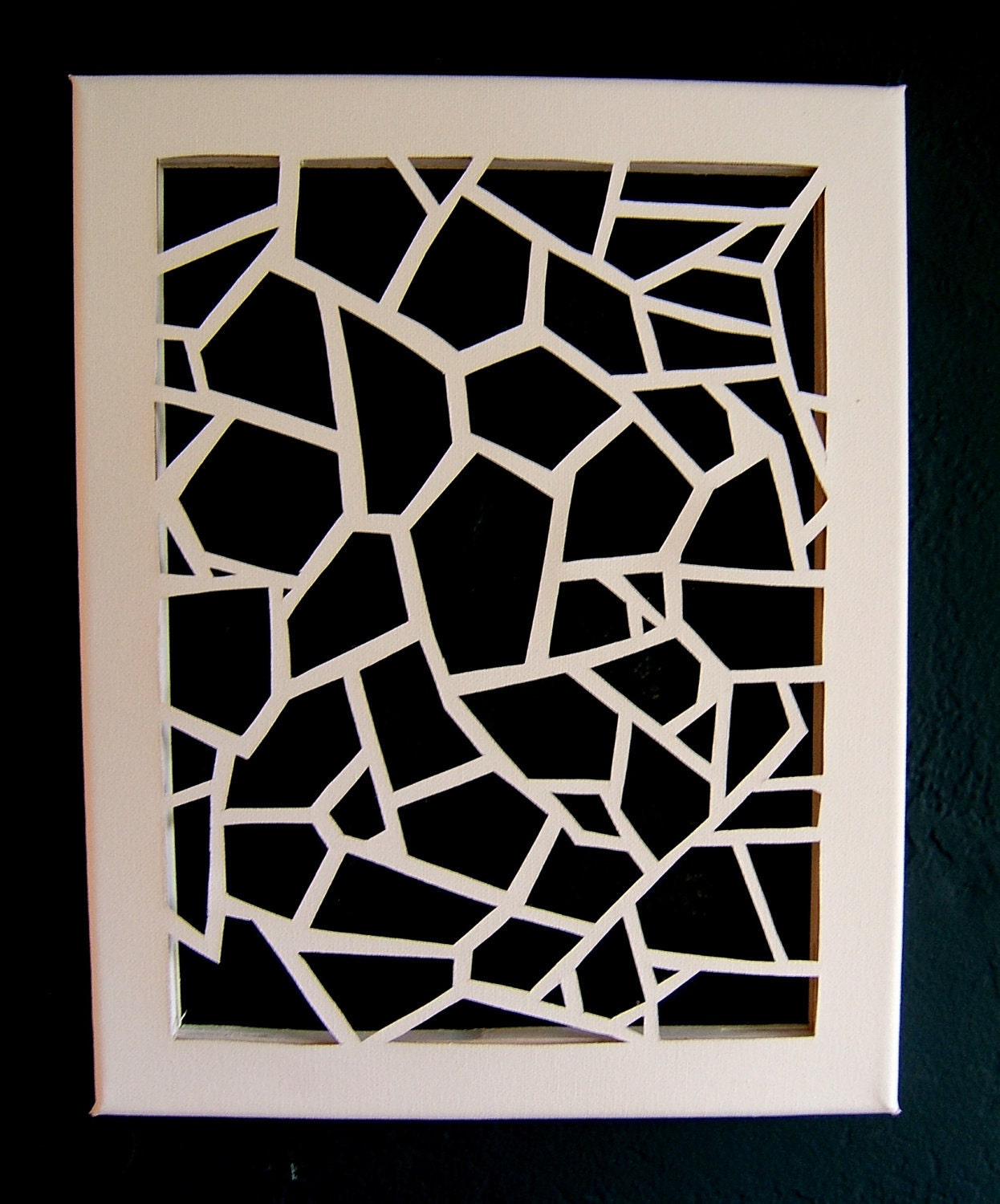 Geometric Cut Canvas - Custom Order