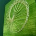 Modern String Art Wooden Tablet - Sea Snail on Green Tea