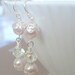BRIDAL EARRINGS - Make Me Blush - Swarovski Pearl and Crystal Earrings