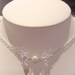 Old Hollywood Glamour Backdrop Necklace, Wedding Jewelry. Swarovski Crystal & Pearl