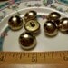 Domed gold tone metal Buttons Lot 24
