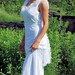 Isabelle, beach wedding, soft stretch lace, lining is a super soft cotton jersey, SIZE 4/6 IN STOCK, free shipping