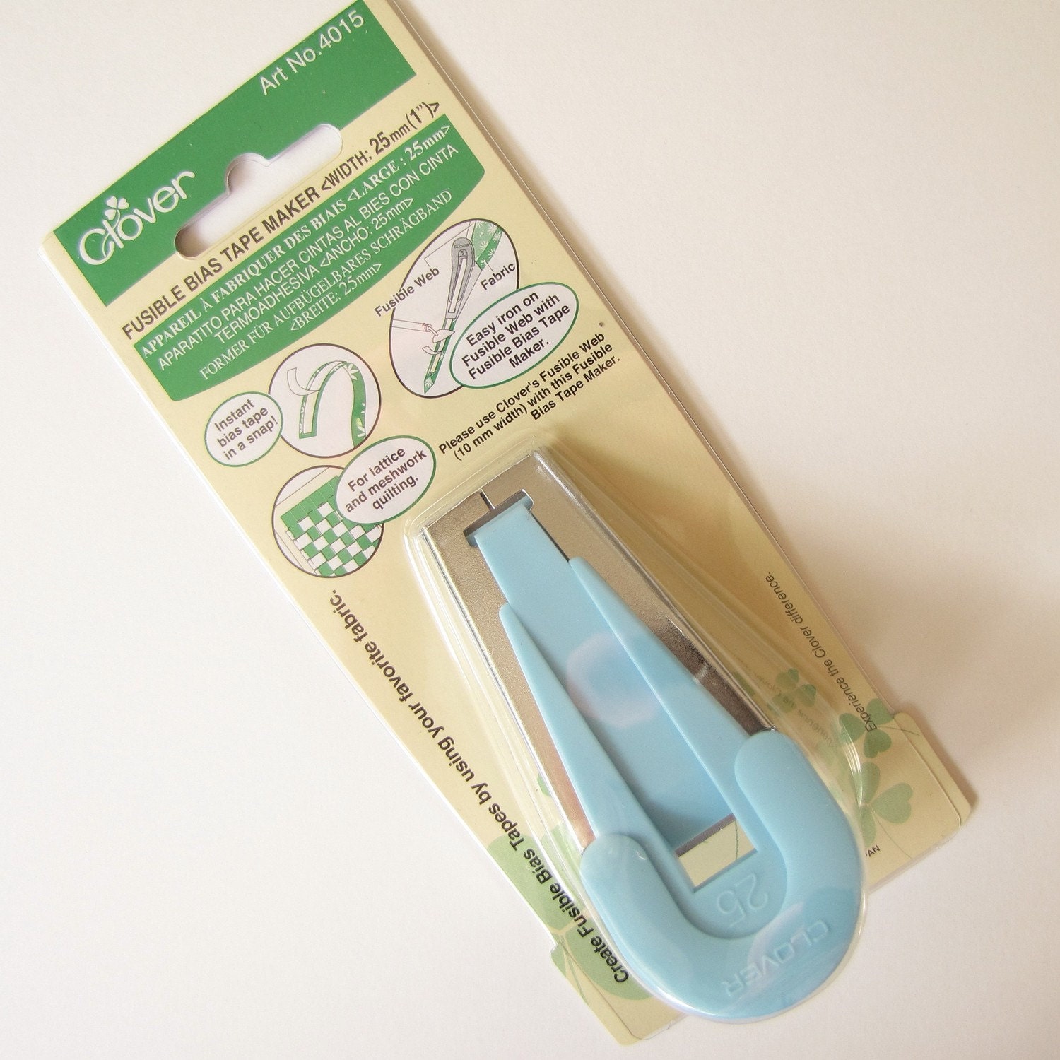 Clover Fusible Bias Tape Maker 25mm 1 inch