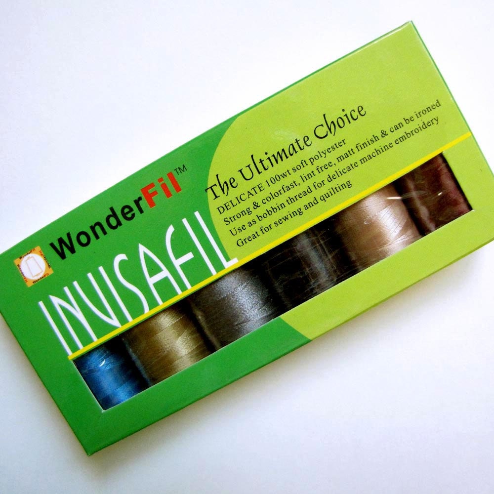 WonderFil Thread Invisafil 100 Weight Polyester Mini Thread Pack B004
