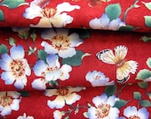 Seattle Bay Fabric Roses and Butterflies