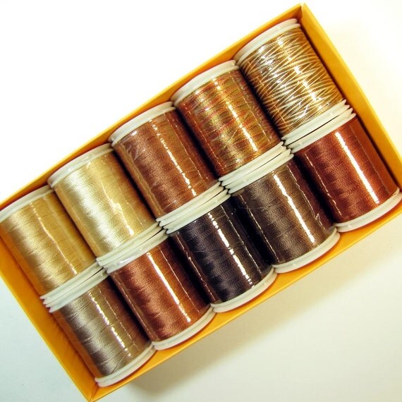 WonderFil 40 Weight Rayon Brown Thread Pack