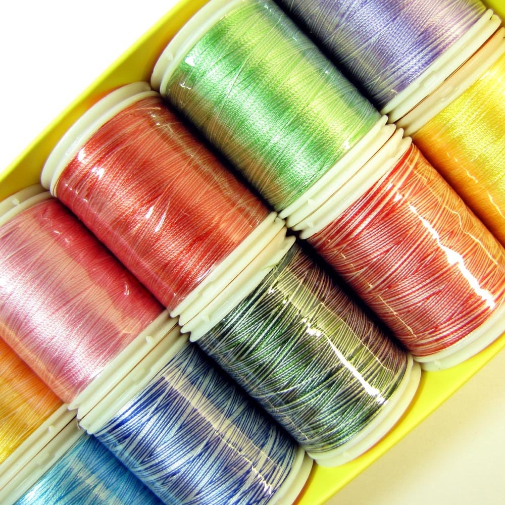 WonderFil 40 Weight Variegated Rayon A Thread Pack