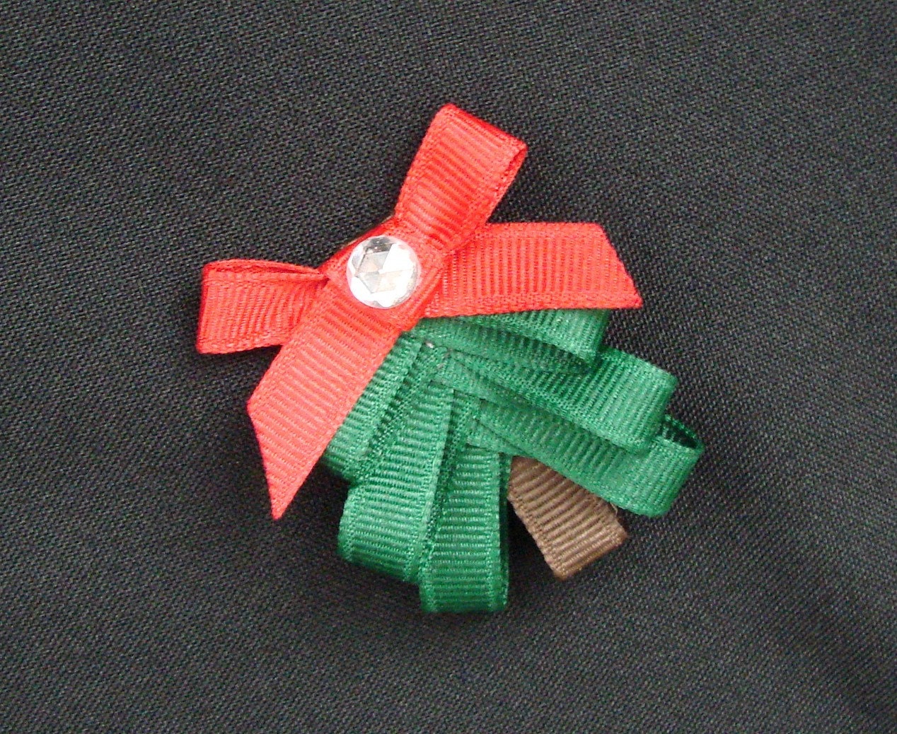 Christmas Tree Infant Toddler Hair Bow Clip Holiday