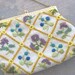 Adorable Vintage Linen Purse with Hand Embroidered Flowers