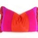 BOHO CHIC Decorative Throw Pillows, Colorful Accent, Fuchsia Pink Purple Red, Toss Cushion Cover, Eclectic Eco Chic, 14x20 Lumbar Oblong