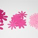 Set of 12 - Layering Daisy in 3 Shades of Pink and White