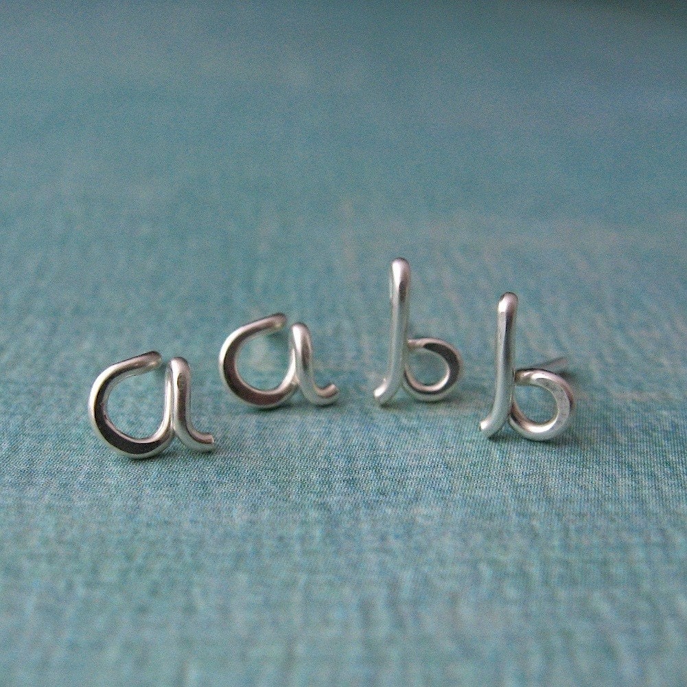 Custom Initial Post Earrings-any initials available