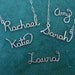 Custom Script Name Necklace in sterling silver