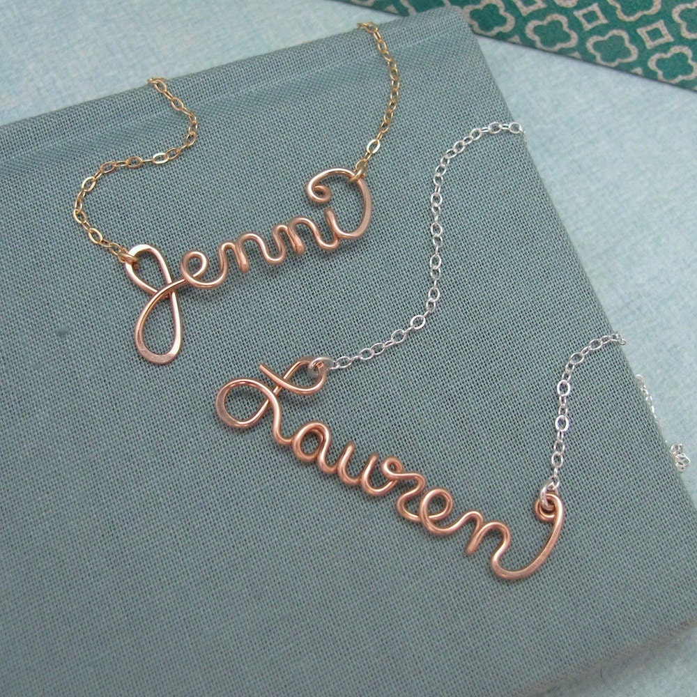 Rose Gold Filled Personalized Name Necklace