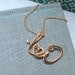 Two Lovers-14K Personalized Initials Necklace