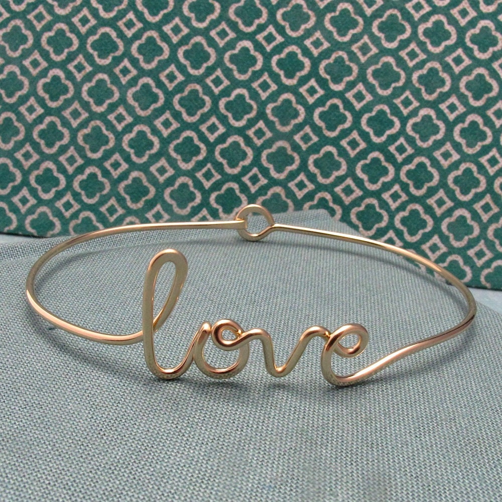 14k Gold Filled love Bracelet