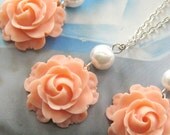 Set of 6 - bridesmaids necklace, wedding jewelry WN-G10 (Custom order - you choose your colour)