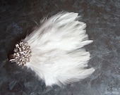 Small White Feather Hair Accessory