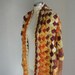 Sale-Orange degrade crocodile shawl-scarf-shawl-women-fashion-gift-crochet