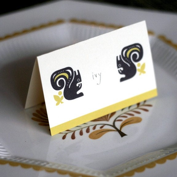 DIY thanksgiving place cards. printable PDF.
