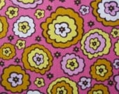 Anna Maria Horner, Chocolate Lollipop, Candied Roses in Pink Malabar - 1 Yard Clearance