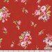 Japanese, Lecien, Flower Sugar, Fall 2011, Rose Bouquet in Red 30363.30 - 1/2 Yard