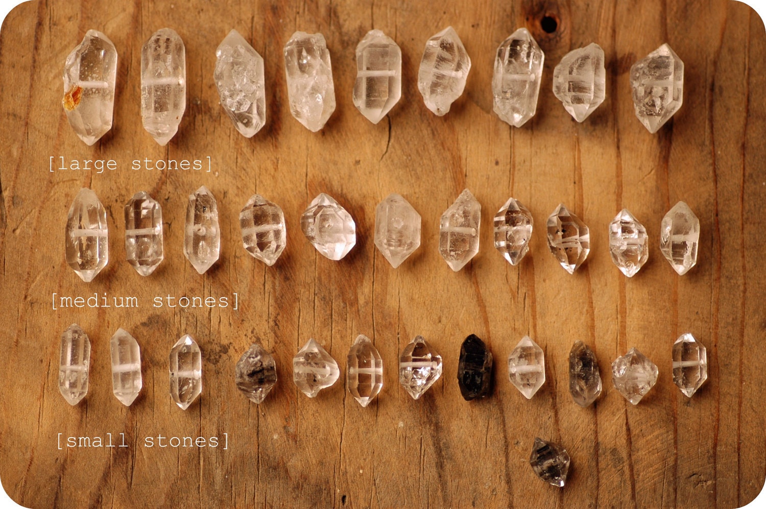 Herkimer Diamond Ring - Custom Stone, Sizing, Rivet Metal