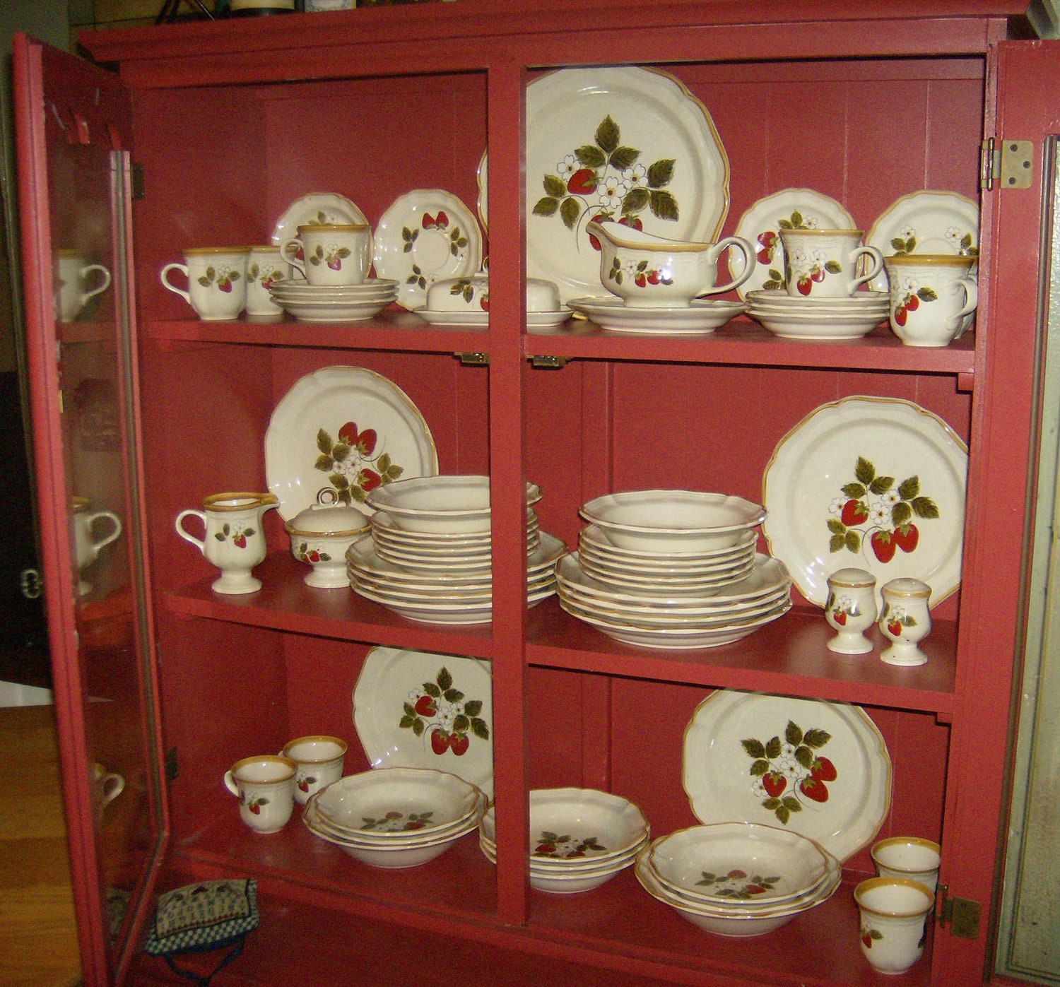 Mikasa Vintage Dishes Strawberry Festival 63 Piece Set by OnlyOak