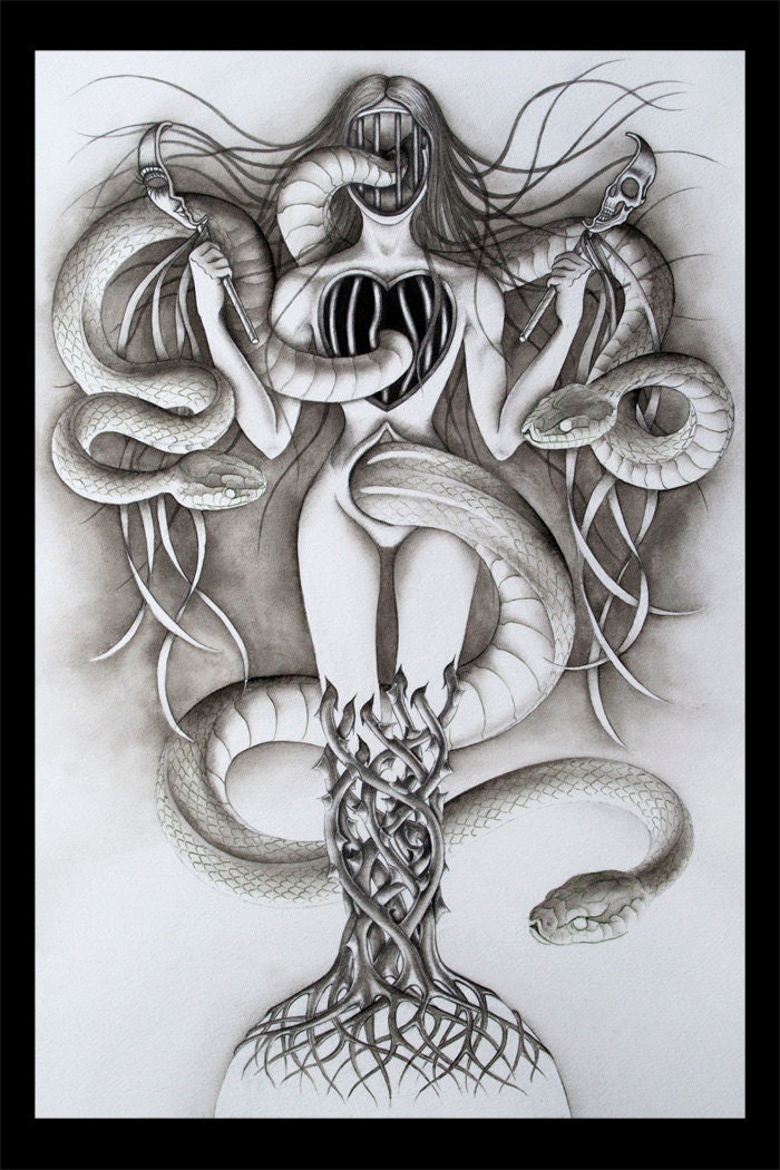 Inner Monster Tattoo Art - Print