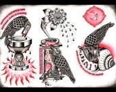 Crow Tattoo Art - Print