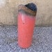 Pink Metal Art Vase, Industrial Decor - Flower Vase