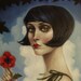 The Offering by Elizabeth Caffey. Large oil painting on stretched canvas.On Sale