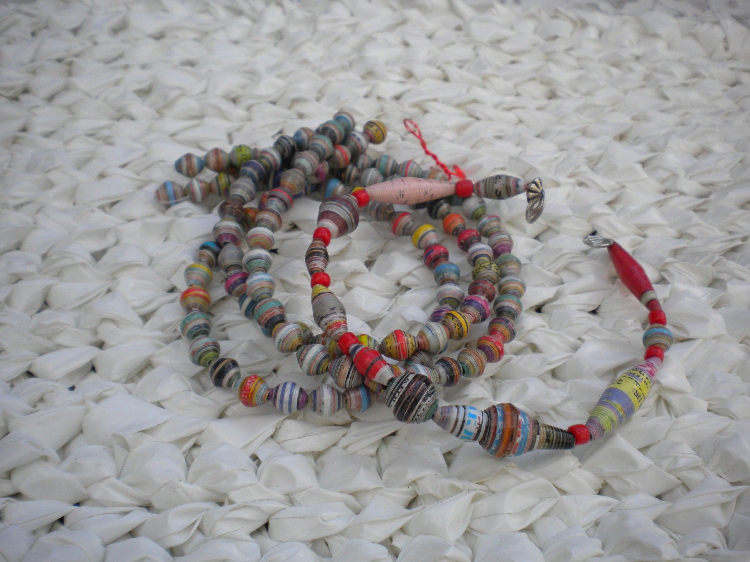 Magazine Colors 2- Round Small Paper Beads