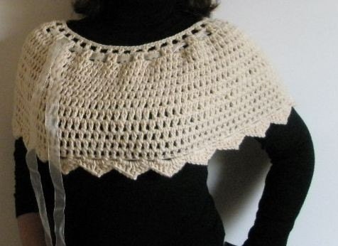Crochet Capelet READY TO SHIPPING