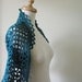 Teal Crochet Shrug All Season Gift For Her Spring Fashion READY TO SHIPPING