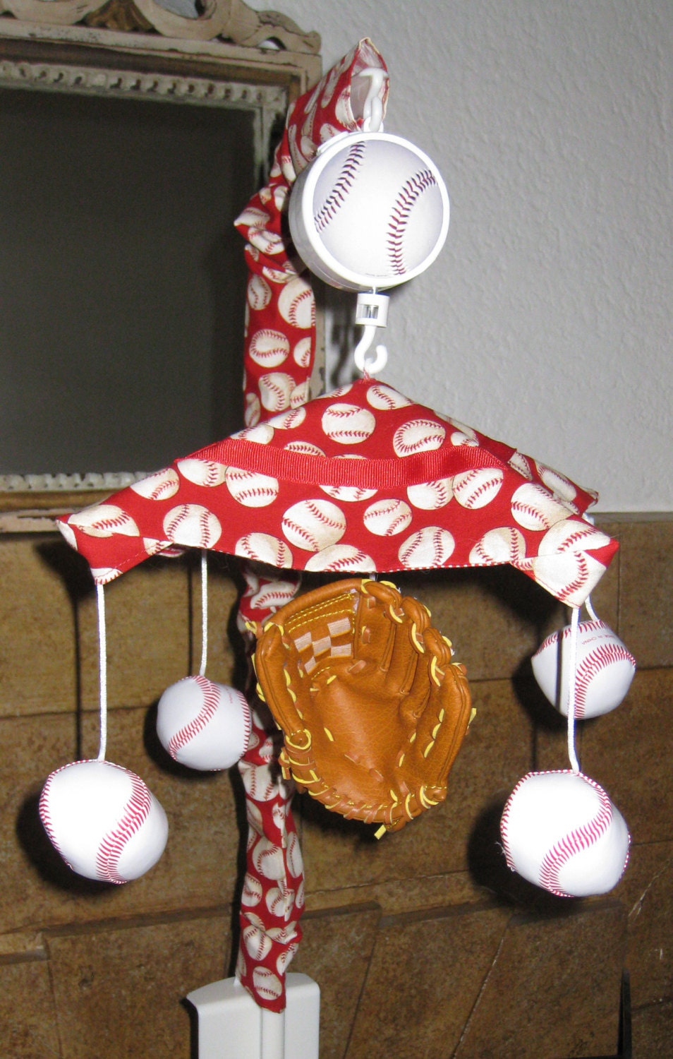 Baseball Crib Mobile