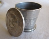 Vintage Folding Aluminum cup