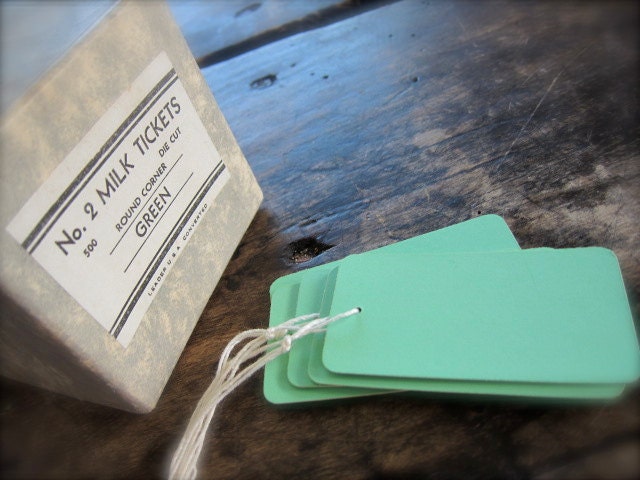 Vintage Milk Tickets