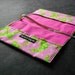 Book Cover -Prettified Paperbacks Fabric Book Covers-Organic Cotton Floral Green Pink