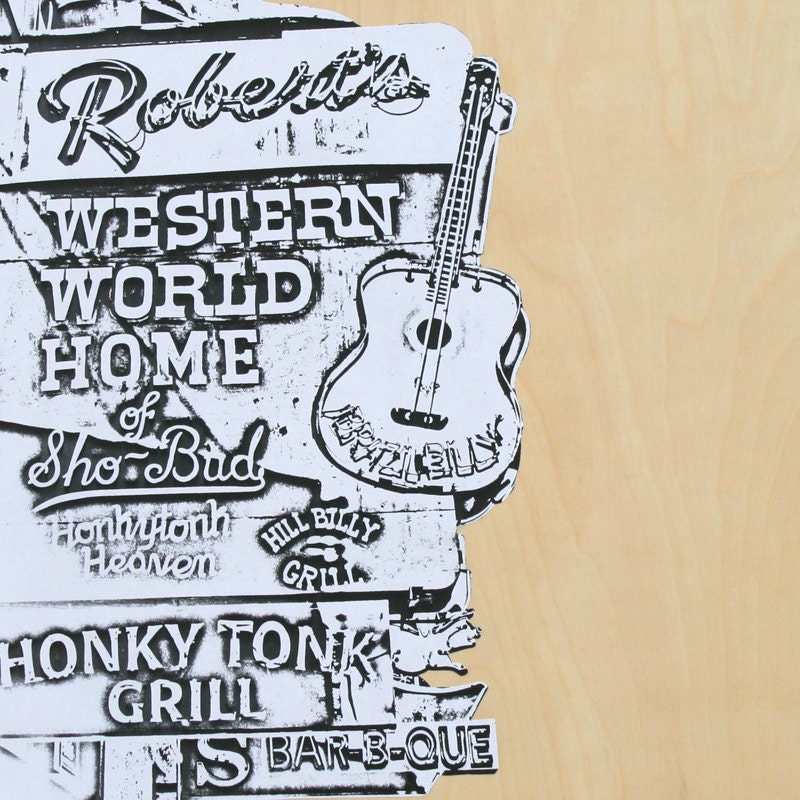 Robert's Sign Modern Mixed Media Art