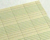 Pack of 5 letterpress printed postcards - Grey ledger