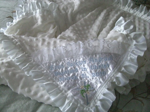 PERSONALIZED BABY BLANKET is ideal Baptism Gift
