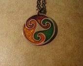 Celtic Triple Spiral Necklace