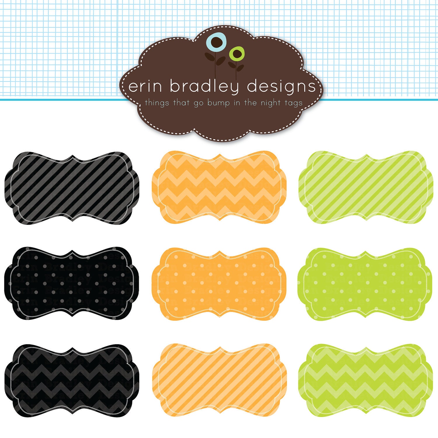 Halloween Clipart Frames Digital Scrapbooking Clip Art Borders for Personal & Commercial Use Il_170x135