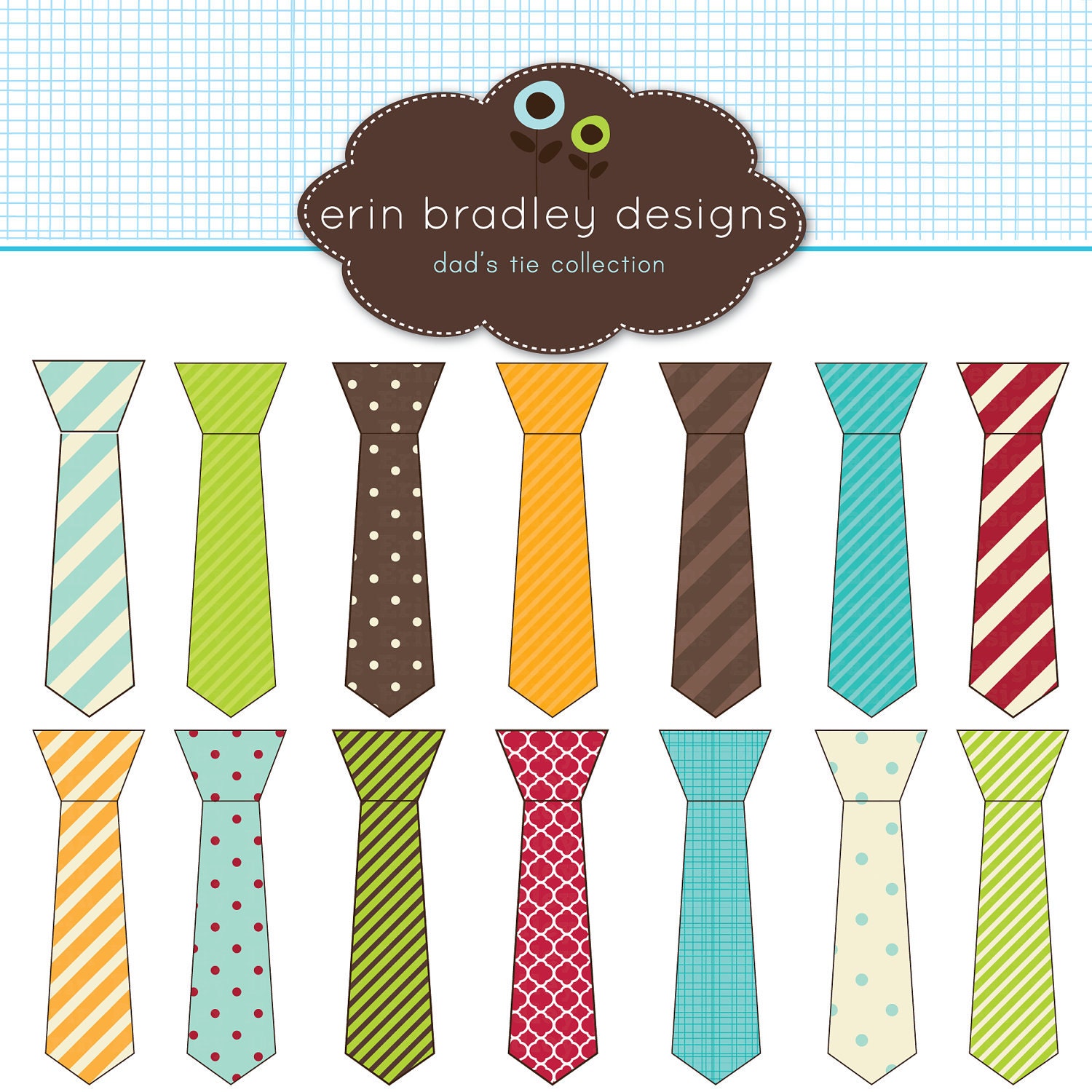 Tie Clipart Commercial Use Digital Clip Art Designs Il_570xn
