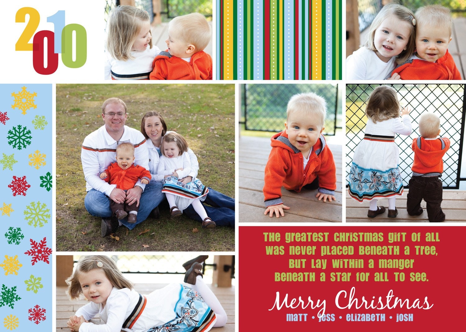 Greatest Gift - Custom Photo Christmas Holiday New Years Card Il_570xn